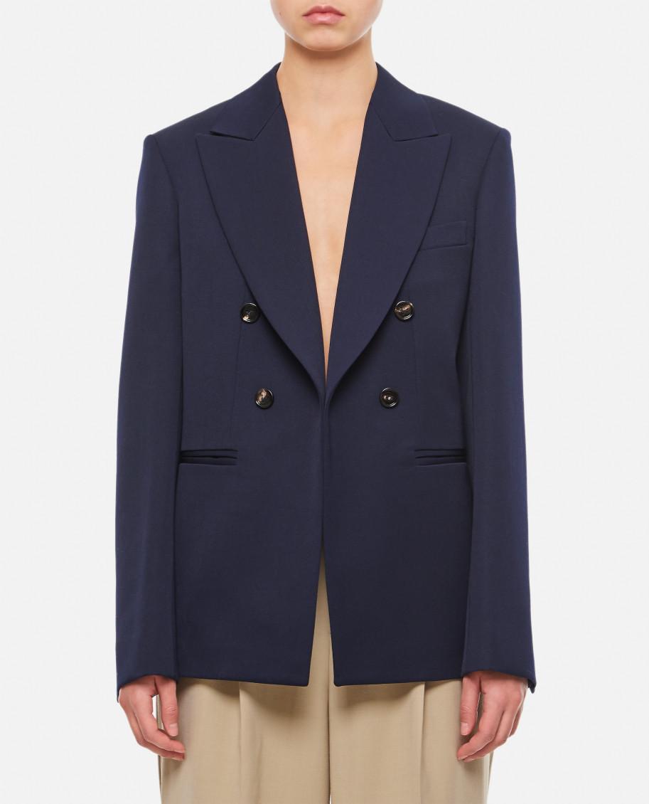 Sartorial Wool Blazer In Navy Blue Product Image