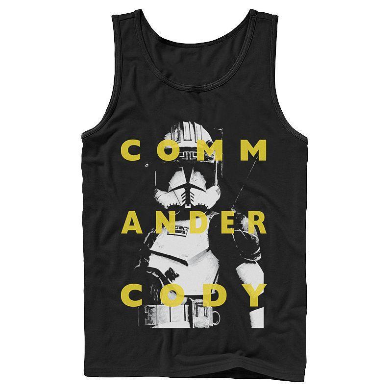 Mens Star Wars: Clone Wars Commander Cody Text Overlay Tank Top Product Image