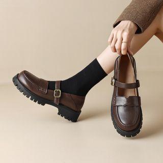 Platform Mary Jane Loafers Product Image