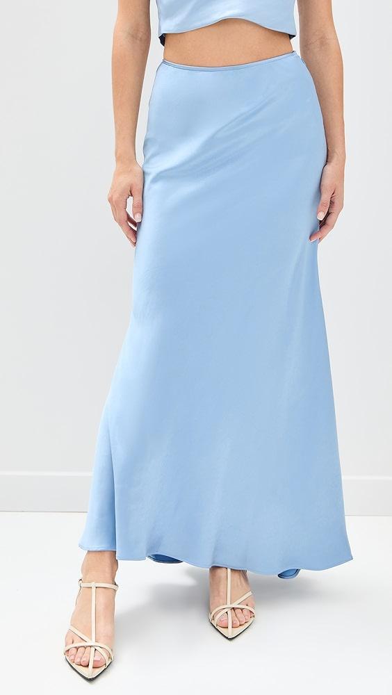 BARDOT Monroe Satin Maxi Skirt | Shopbop Product Image