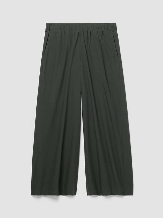 Washed Organic Cotton Poplin Wide-Leg Pant Product Image