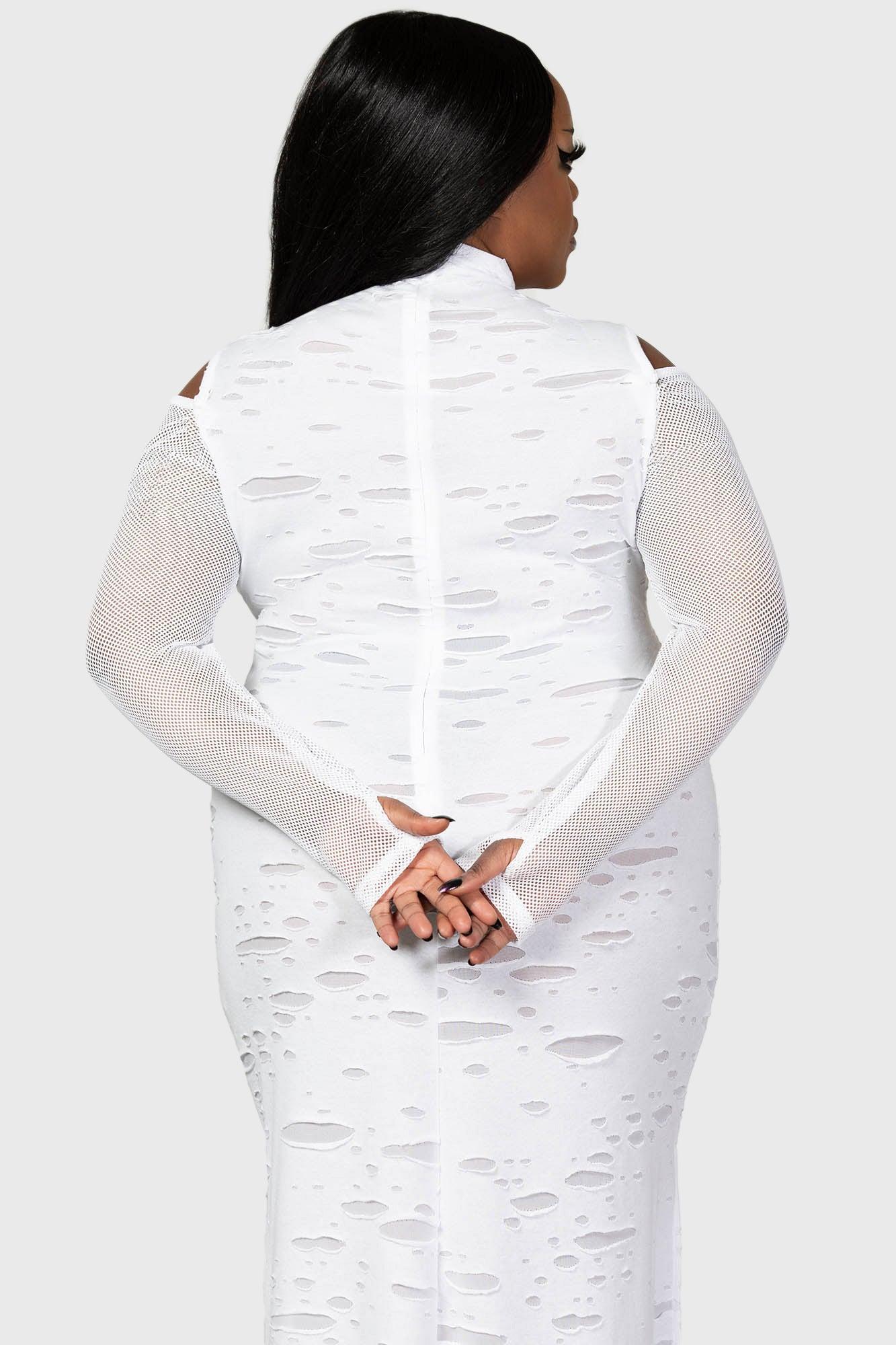 Biters Maxi Dress [WHITE] [PLUS] Female Product Image