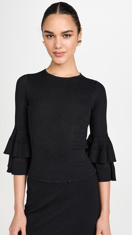 Zimmermann Story 1 Tiered Ruffle Top | Shopbop Product Image