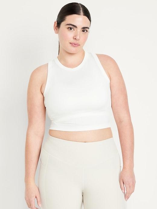 Fitted Seamless Crop Tank Top Product Image