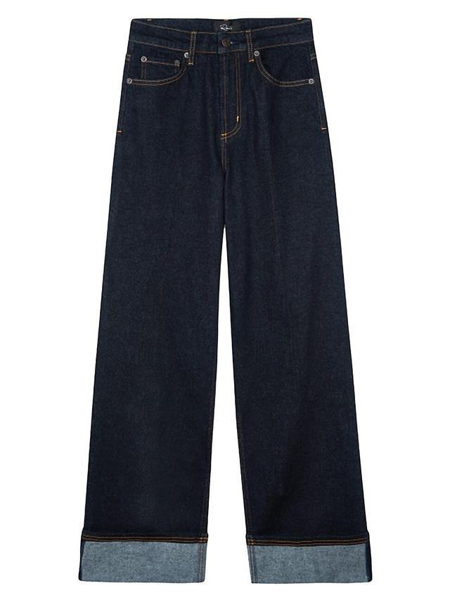 Womens Getty High-Rise Wide-Leg Jeans Product Image