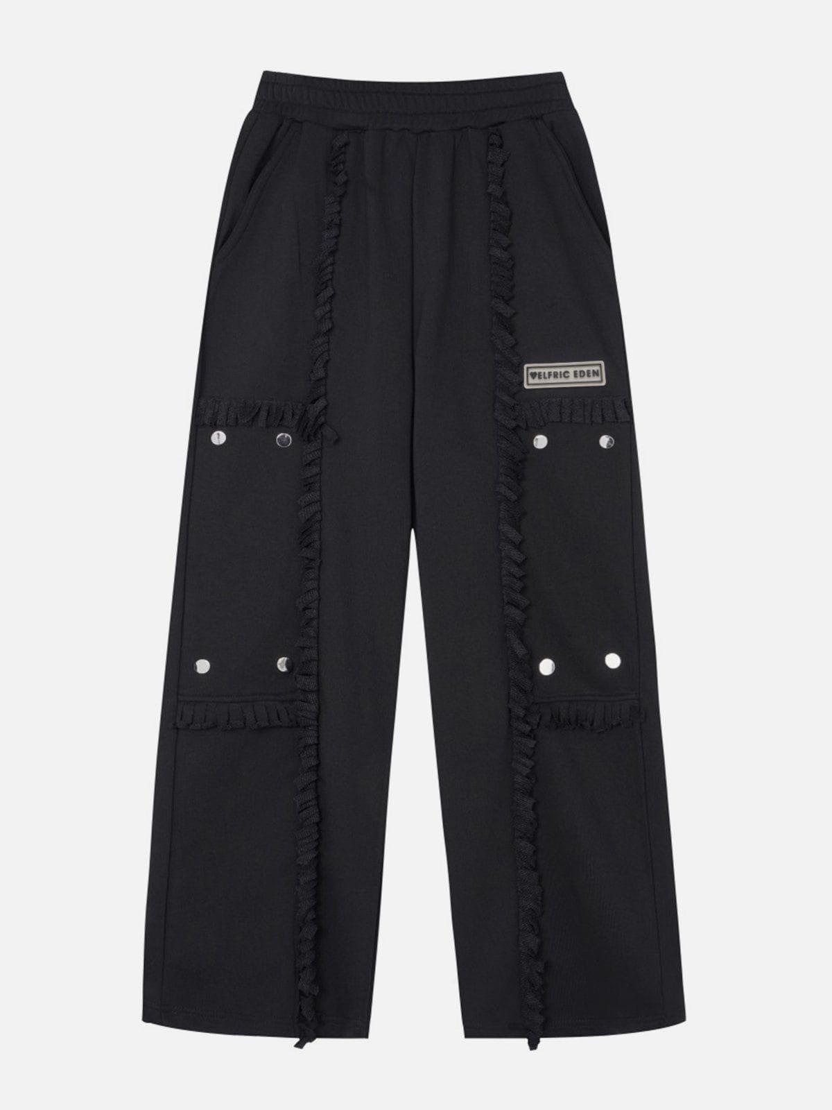 Aelfric Eden Fringe Patchwork Sweatpants Product Image