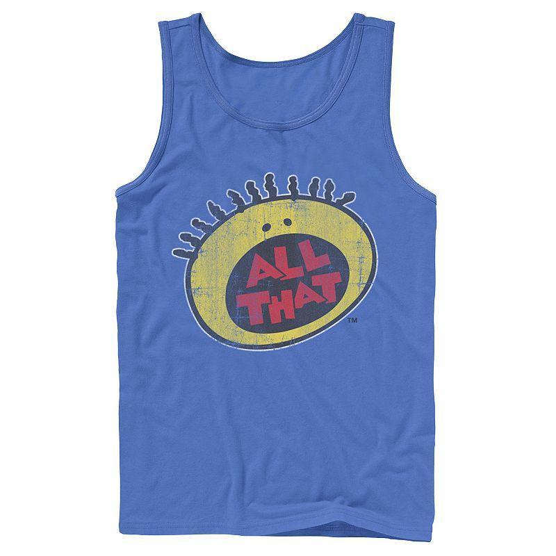 Mens Nickelodeon All That Classic Vintage Face Logo Title Graphic Tank Top Product Image