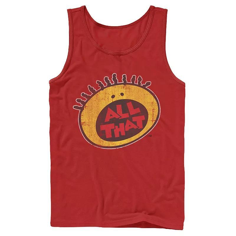 Mens Nickelodeon All That Classic Vintage Face Logo Title Graphic Tank Top Product Image