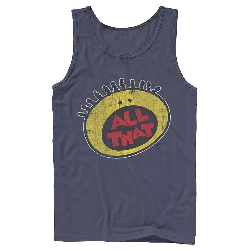 Mens Nickelodeon All That Classic Vintage Face Logo Title Graphic Tank Top Product Image