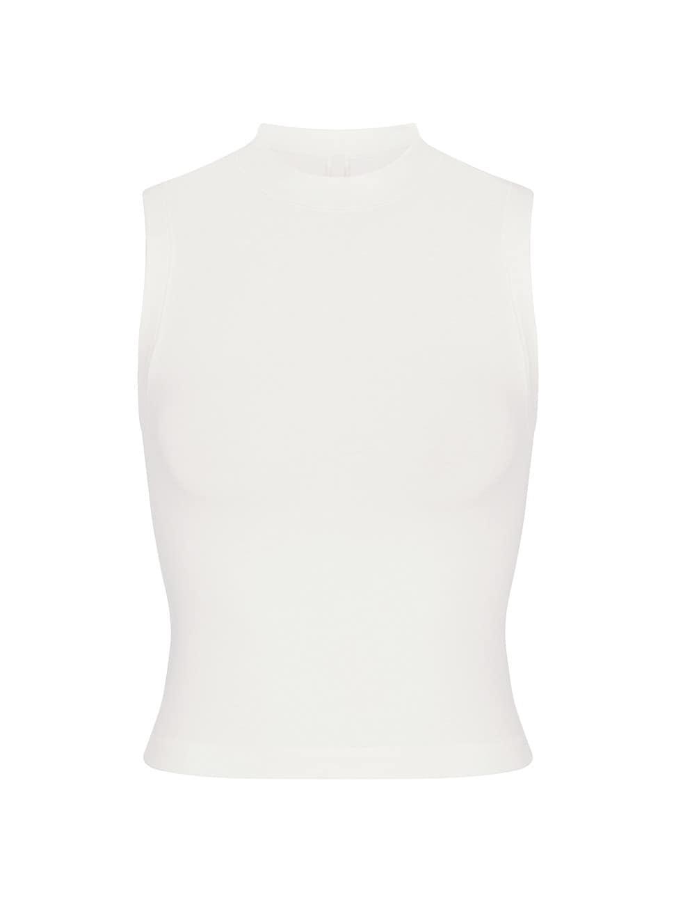 Womens Cotton Jersey Mock Tank Top Product Image