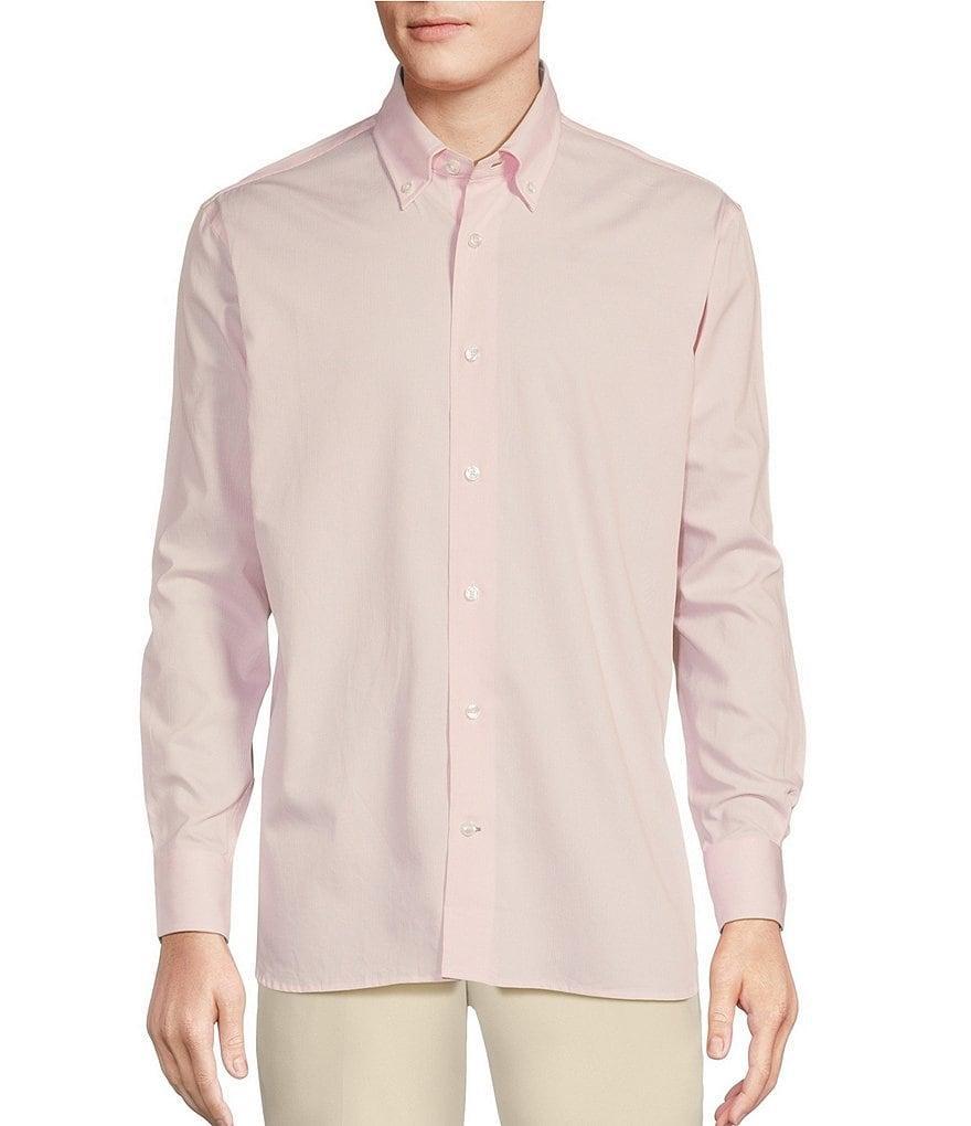 Daniel Cremieux Signature Label Canclini Cotton Dobby Striped Long Sleeve Woven Shirt Product Image