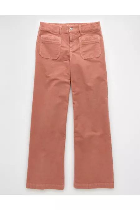 AE Stretch Corduroy Low-Rise Baggy Wide-Leg Pant Women's Product Image