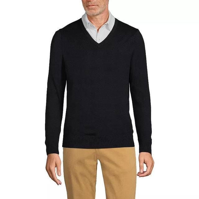 Mens Lands End V-Neck Pullover Sweater Product Image