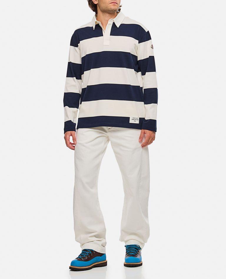 MONCLER Cotton Rugby Shirt In Multicolor Product Image