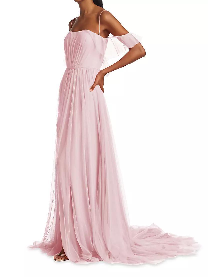 Miriam Pleated Tulle Gown Product Image