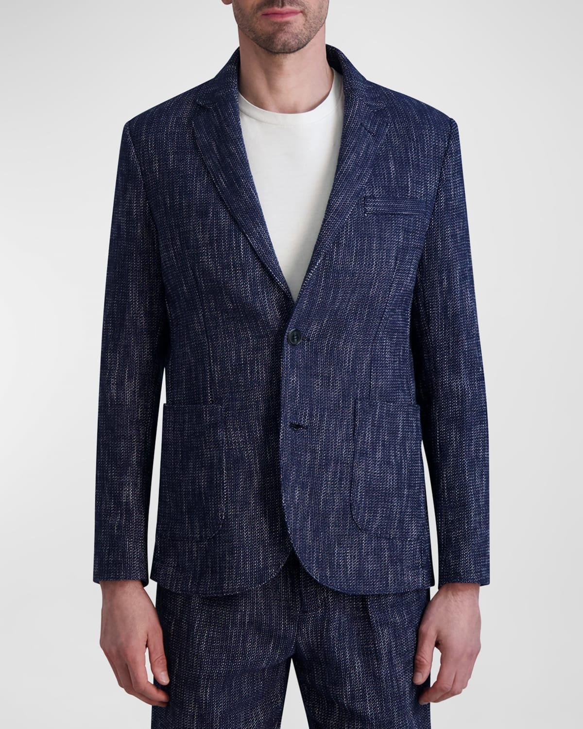 Men's Melange Cotton Blazer Product Image