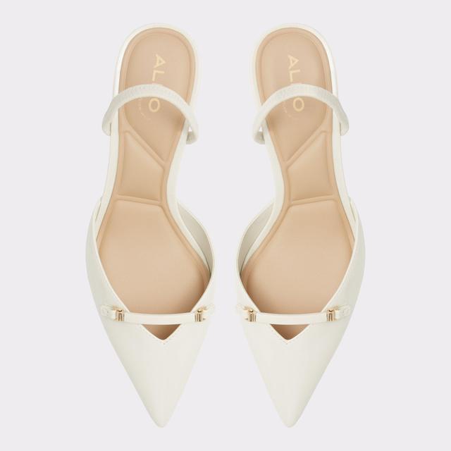 Nailah White/Bone Women's Kitten Heels | ALDO US Product Image