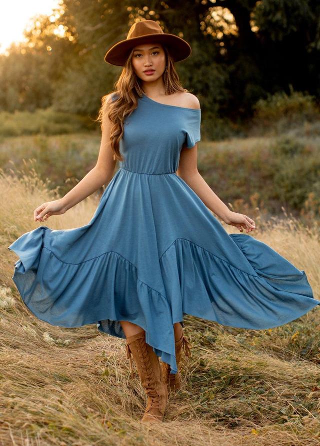 Pilar Dress in Bluestone Product Image