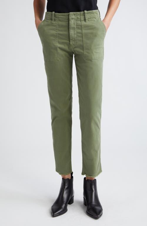 Nili Lotan Jenna Raw Hem Crop Cotton Stretch Twill Pants Product Image