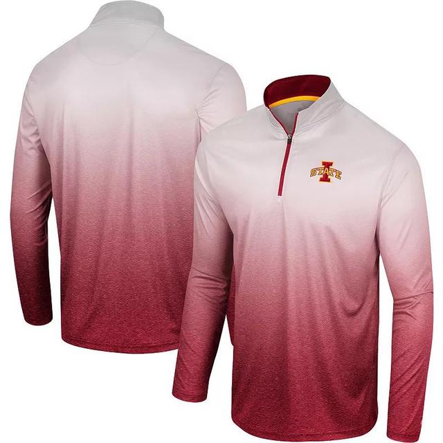 Mens Colosseum /Cardinal Arkansas Razorbacks Laws of Physics Quarter-Zip Windshirt Product Image