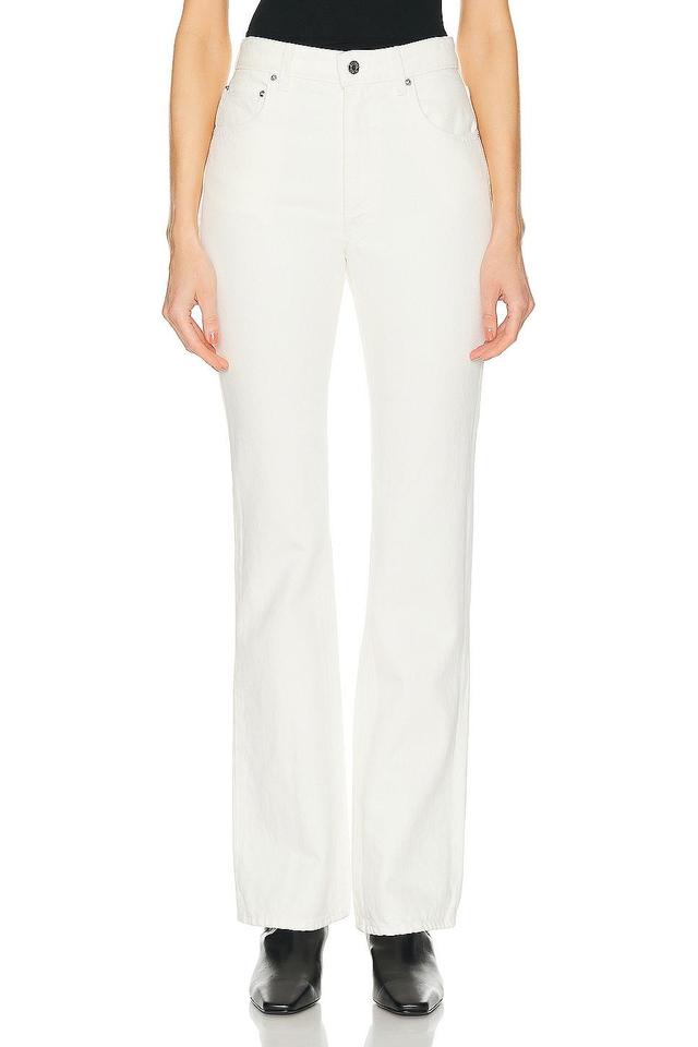 GRLFRND Melanie High Rise Boot Cut in Madison - Ivory. Size 29 (also in 23, 25, 26, 28, 32). Product Image