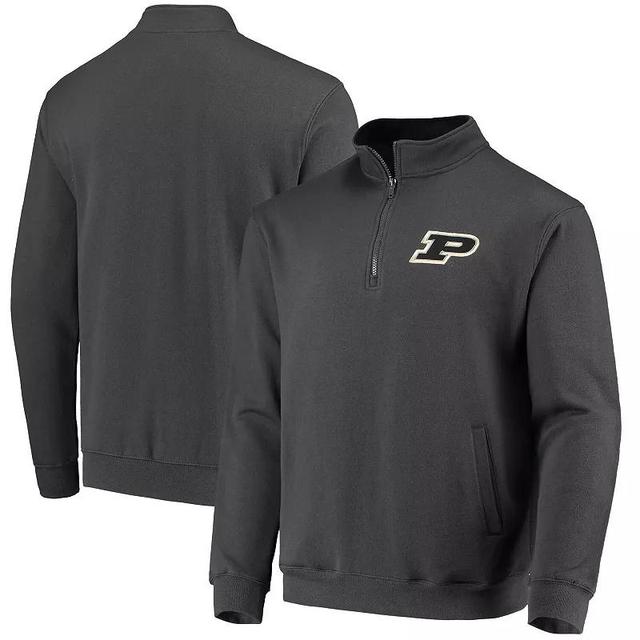 Mens Colosseum Charcoal Purdue Boilermakers Tortugas Logo Quarter-Zip Jacket Product Image