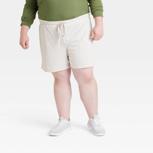 Mens Big 6 Mesh Shorts - All In Motion Light Taupe 3XL Product Image