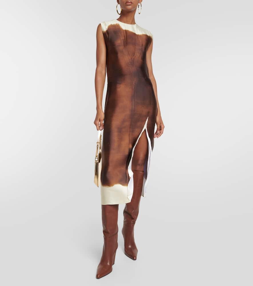 PARIS TEXAS Jane Leather Knee-high Boots In Mocha Product Image