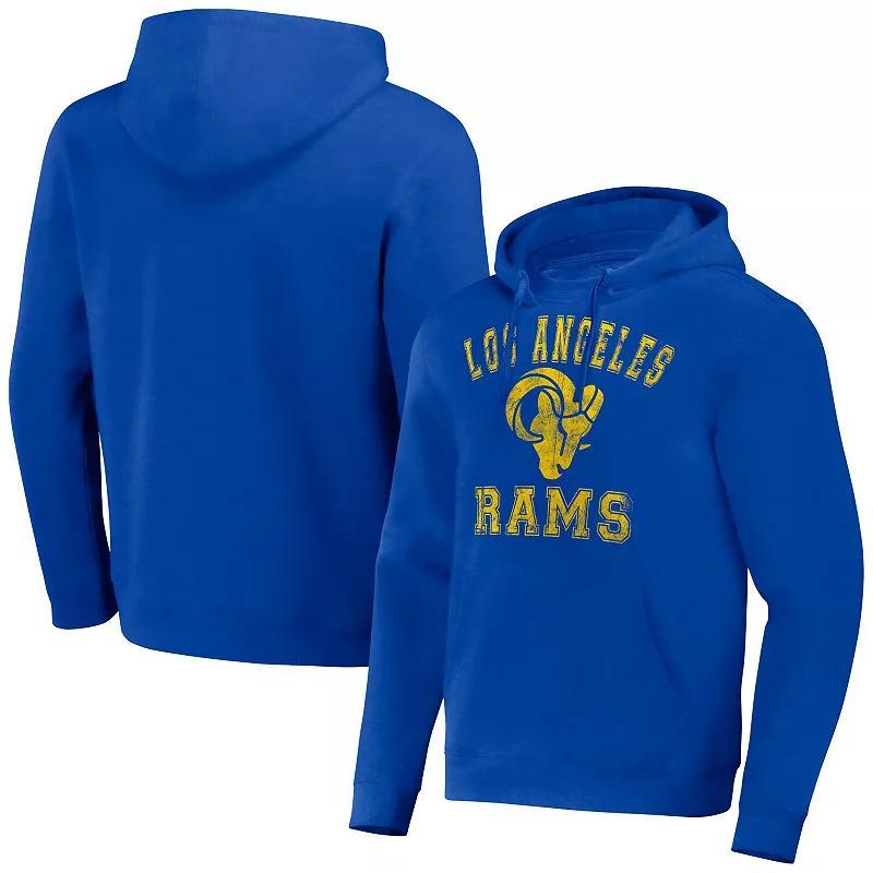 Mens NFL x Darius Rucker Collection by Fanatics Royal Los Angeles Rams Coaches Pullover Hoodie Product Image