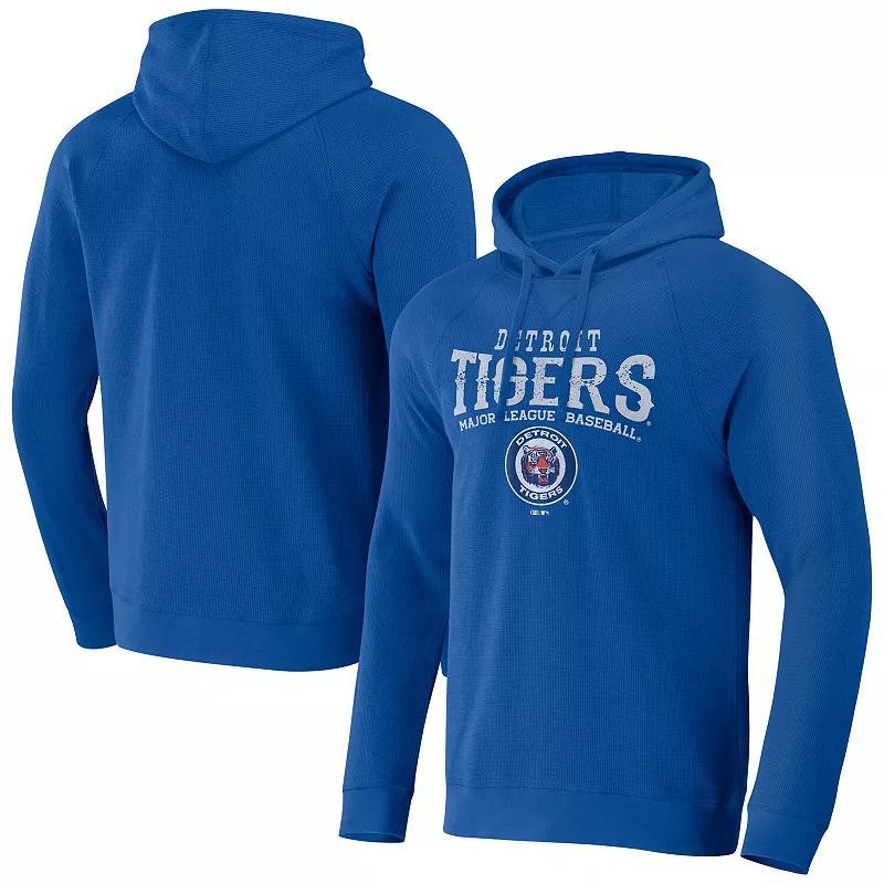 Mens Darius Rucker Collection by Fanatics Royal Detroit Tigers Waffle-Knit Raglan Pullover Hoodie Product Image