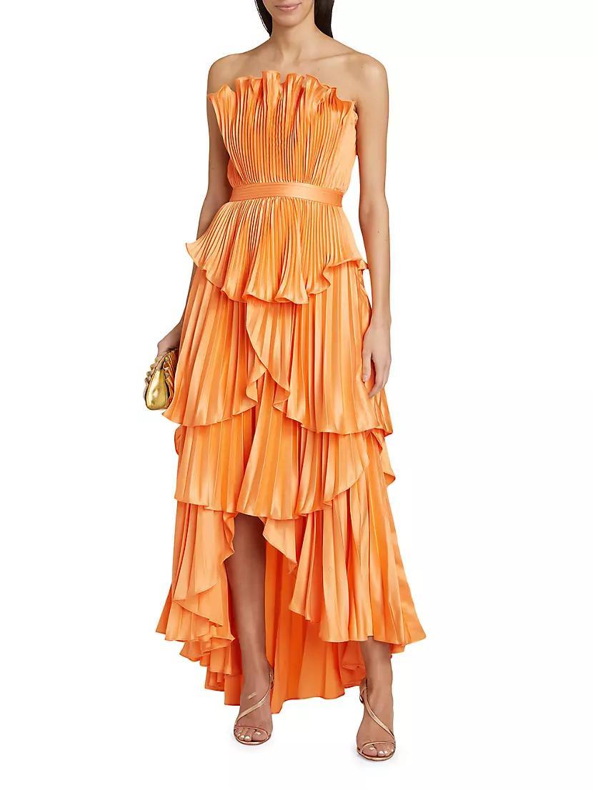 Janey Tiered Shell High-Low Gown Product Image