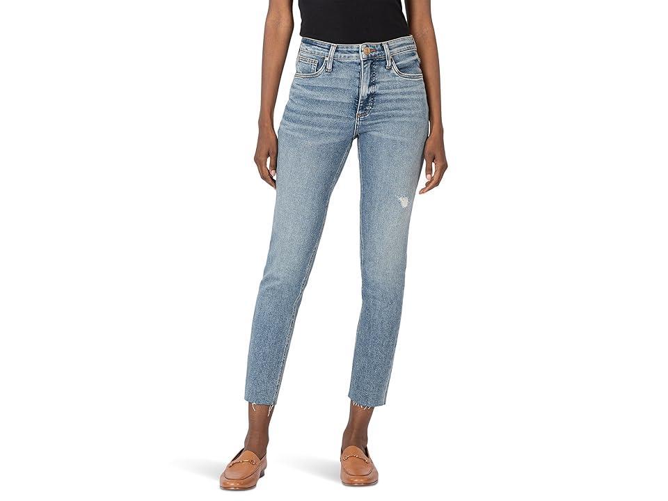 KUT from the Kloth Rachael High Rise Fab Ab Mom Raw Hem (Magically) Women's Jeans Product Image