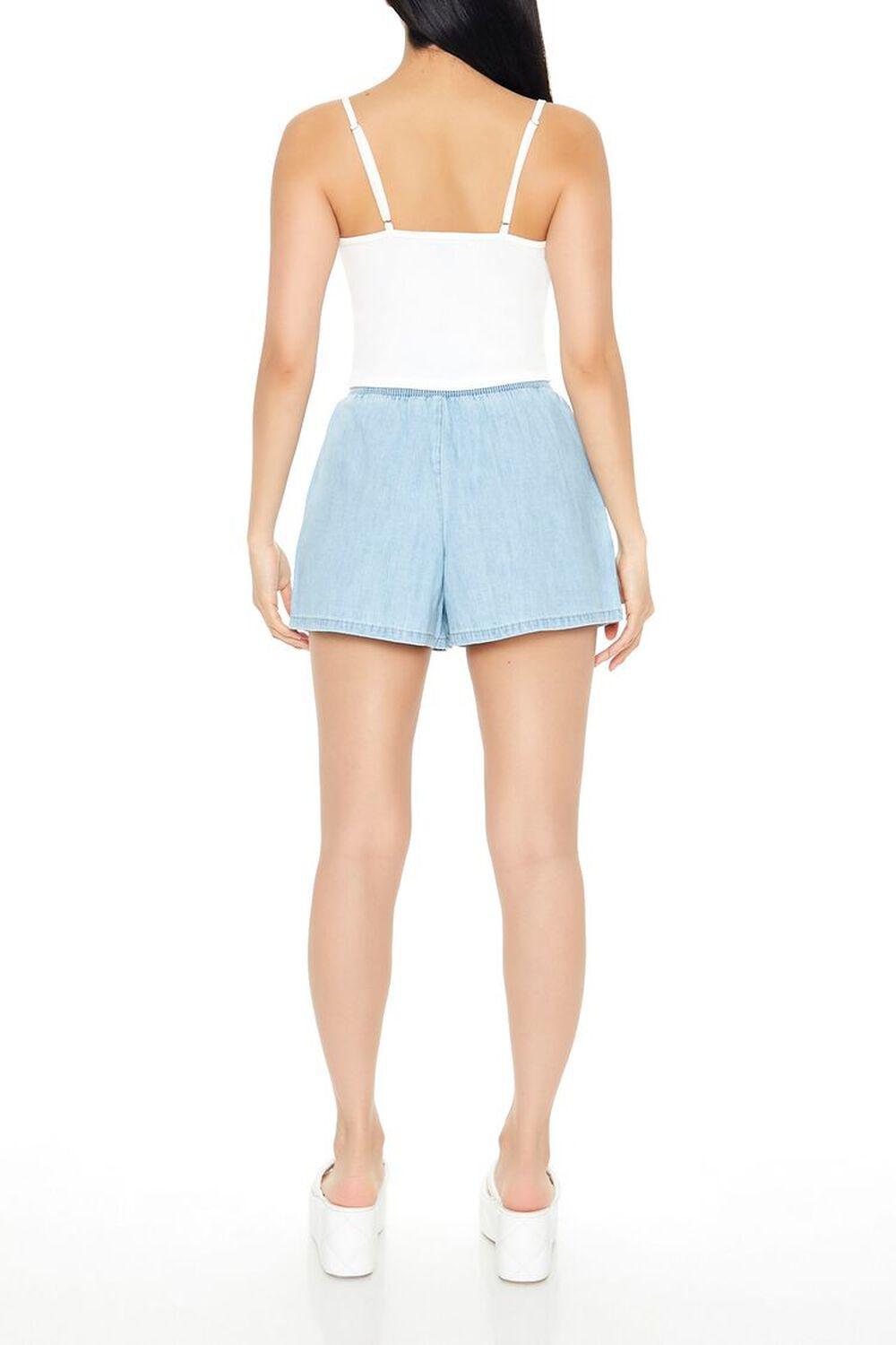 Chambray Paperbag Shorts | Forever 21 Product Image