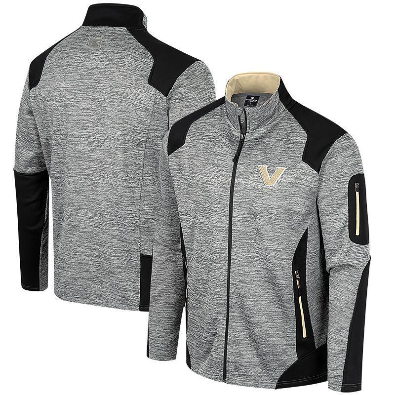 Mens Colosseum Gray Vanderbilt Commodores Silberman Color Block Full-Zip Jacket Product Image