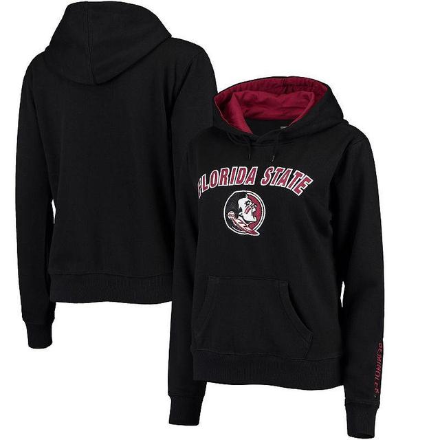 Womens Black Florida State Seminoles Arch & Logo 1 Pullover Hoodie Product Image