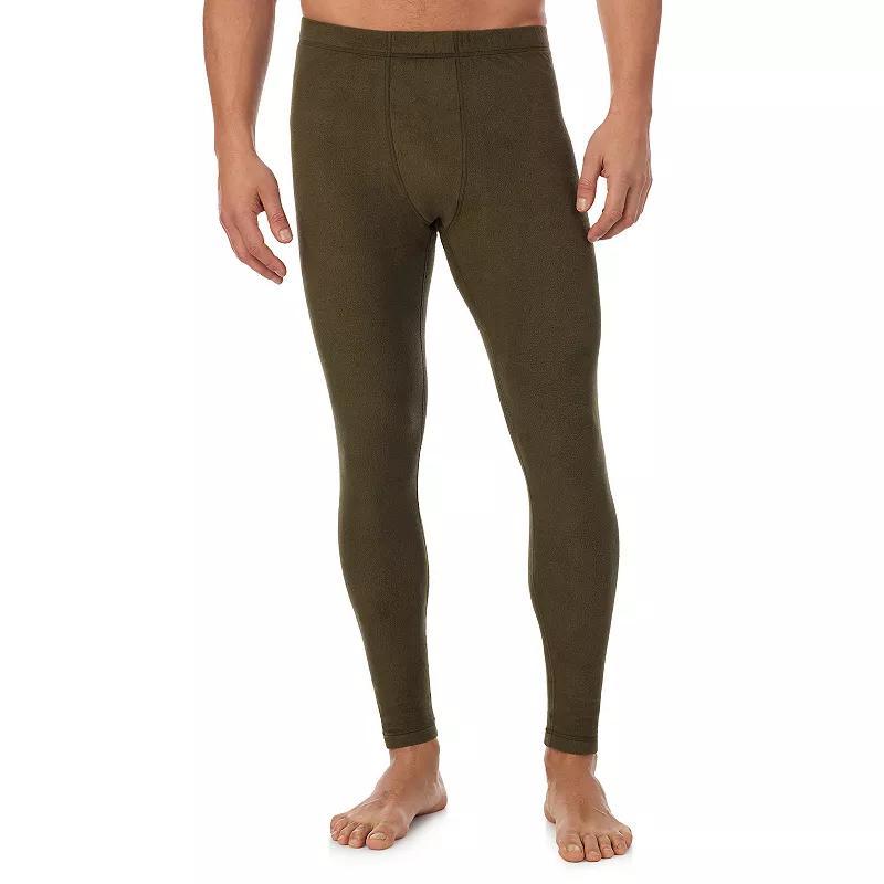 Mens Cuddl Duds Midweight Fleecewear Performance Base Layer Pants Black Grey Product Image