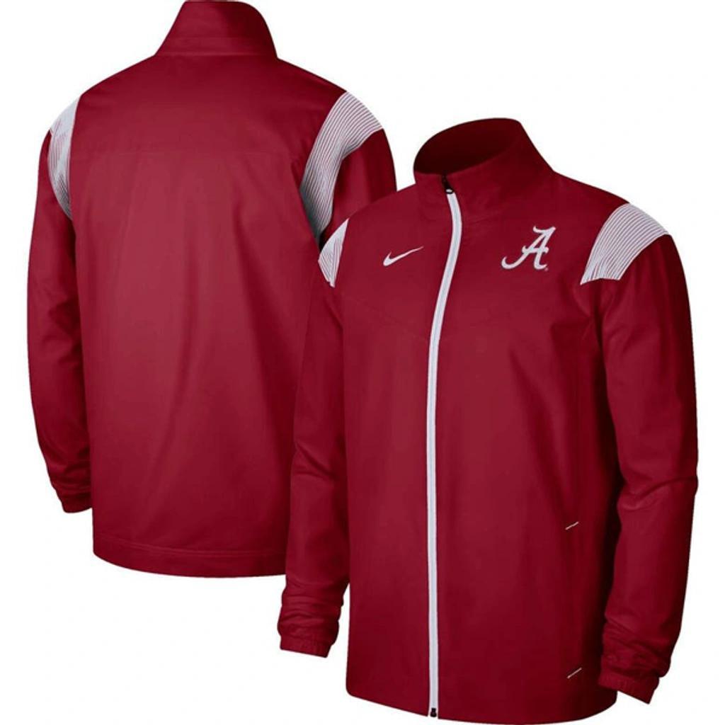 NIKE Crimson Alabama Crimson Tide Woven Full-zip Jacket Product Image