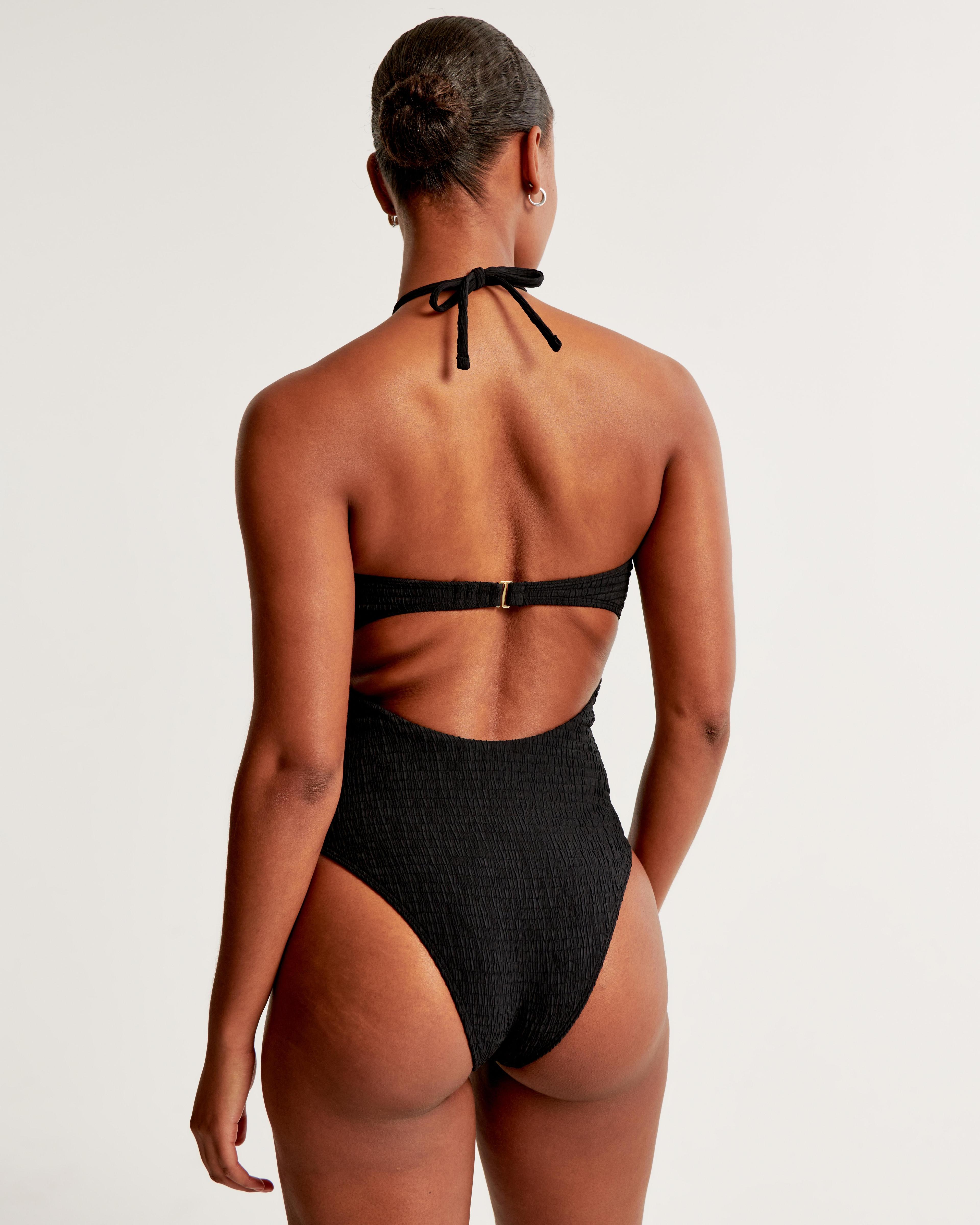 Halter O-Ring One-Piece Swimsuit Product Image