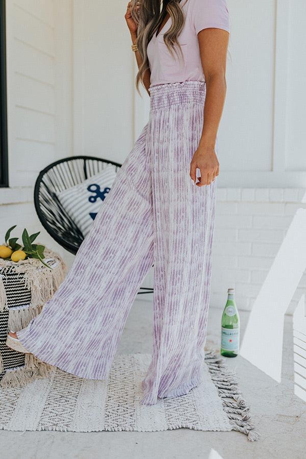 Malibu Cruise Stripe Pants In Purple Product Image