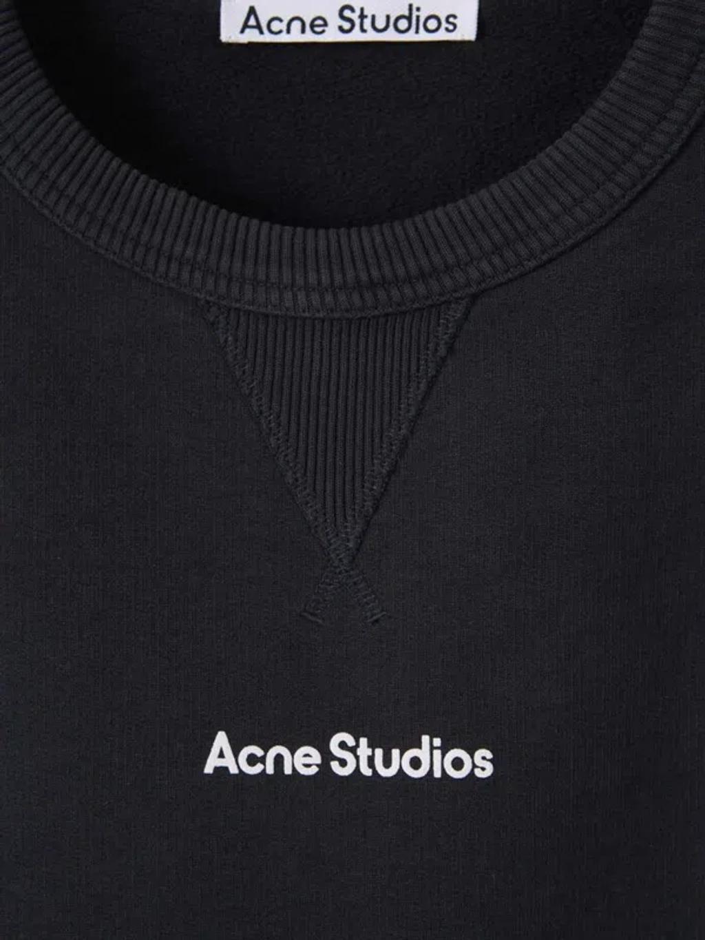 Cotton Logo Sweatshirt In Logo Printed On The Front In Contrast Product Image