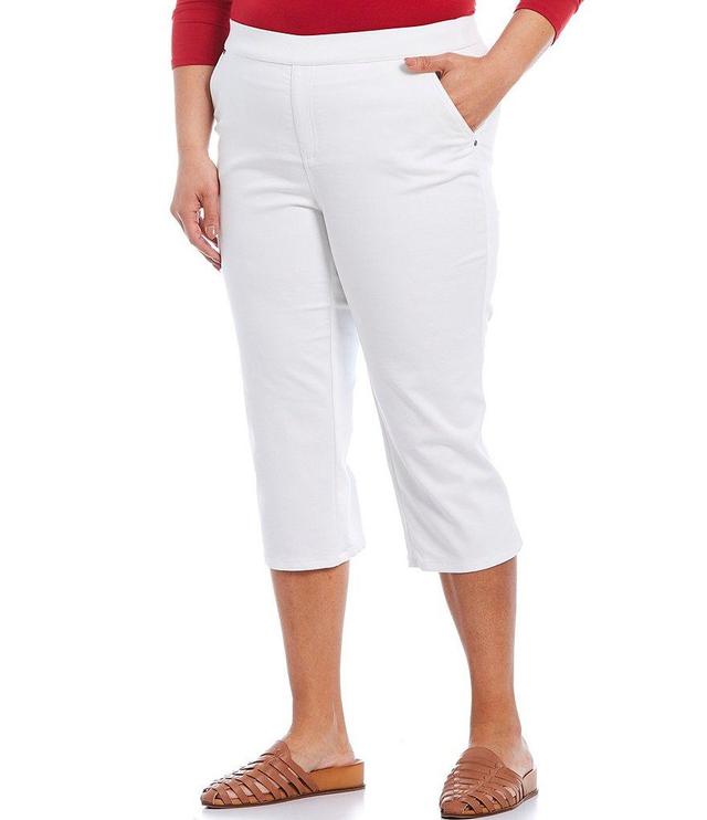 Intro Plus Size Rose Pull-On Capri Product Image