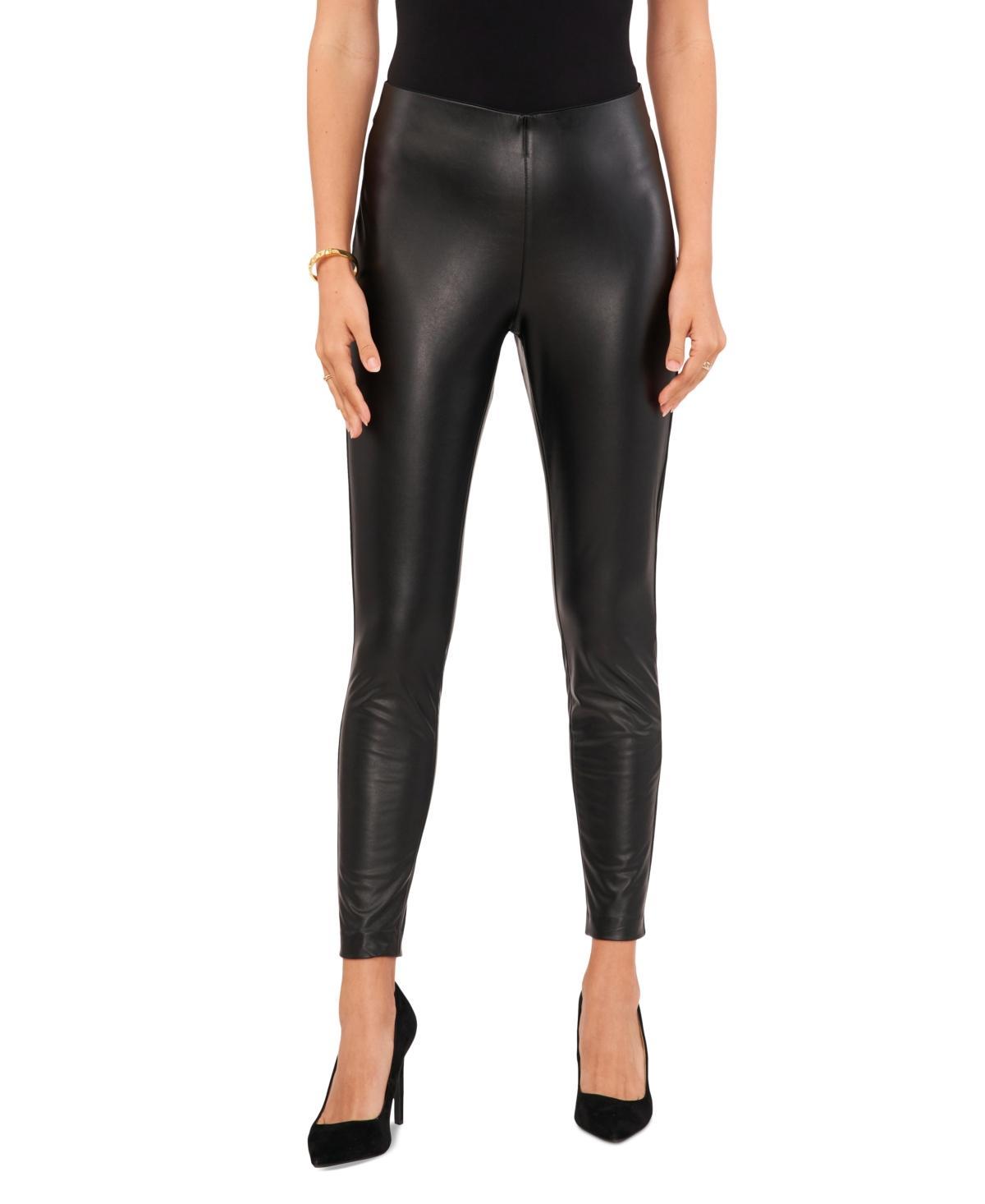 Vince Camuto Faux Leather Leggings in Rich Black at Nordstrom, Size Large Product Image