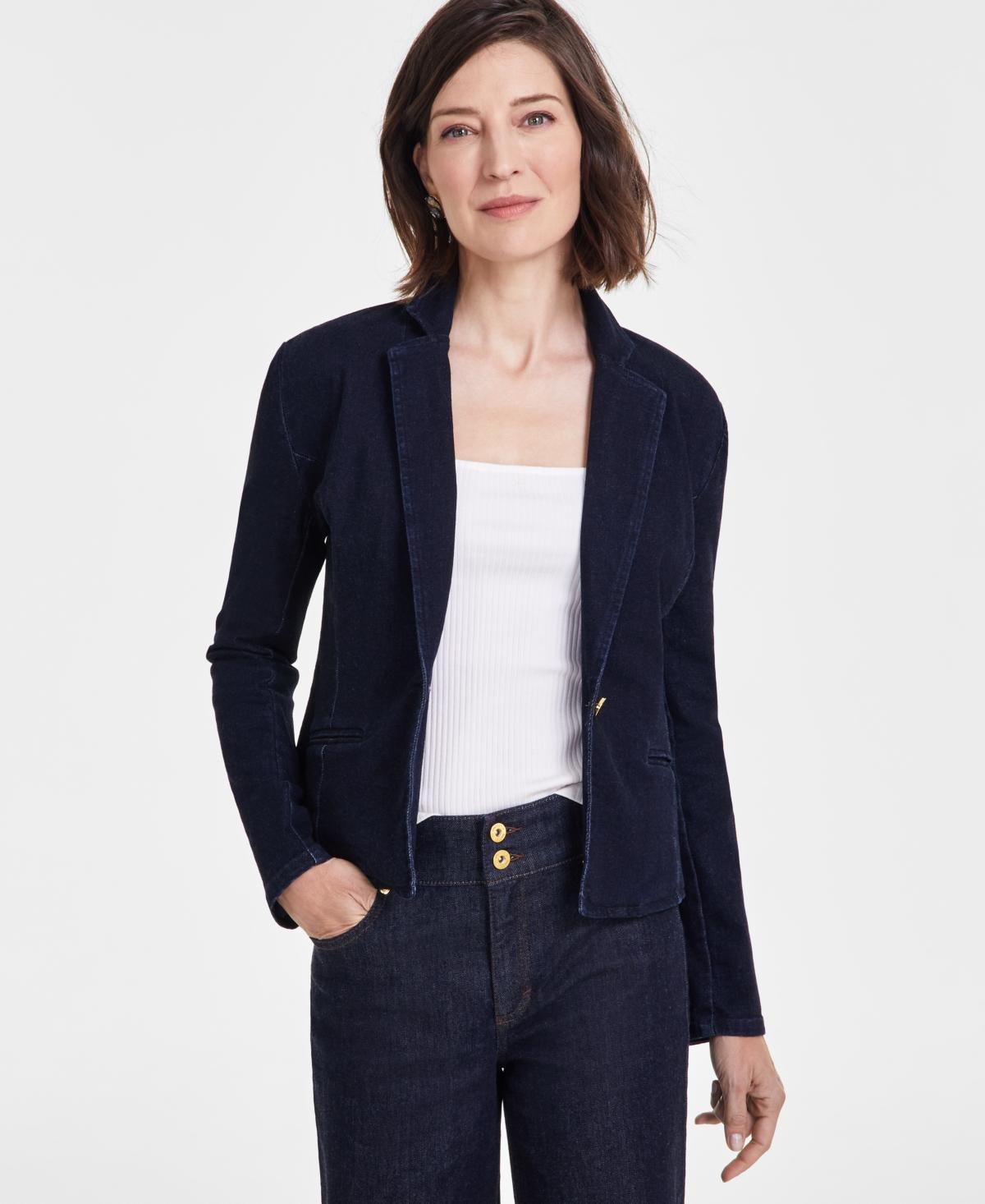 I.n.c. International Concepts Womens Denim Blazer, Created for Macys product image