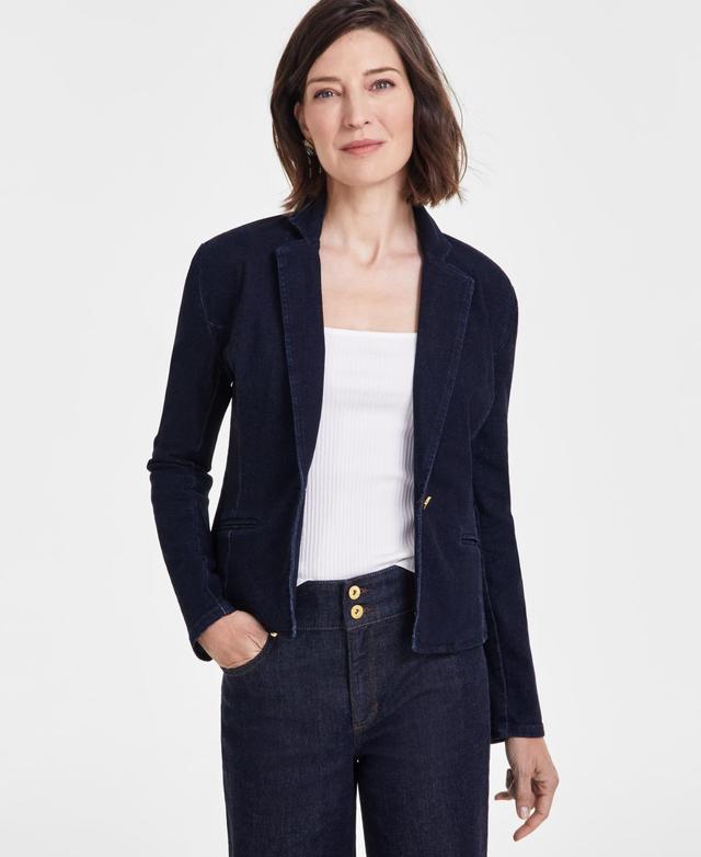 I.n.c. International Concepts Womens Denim Blazer, Created for Macys Product Image