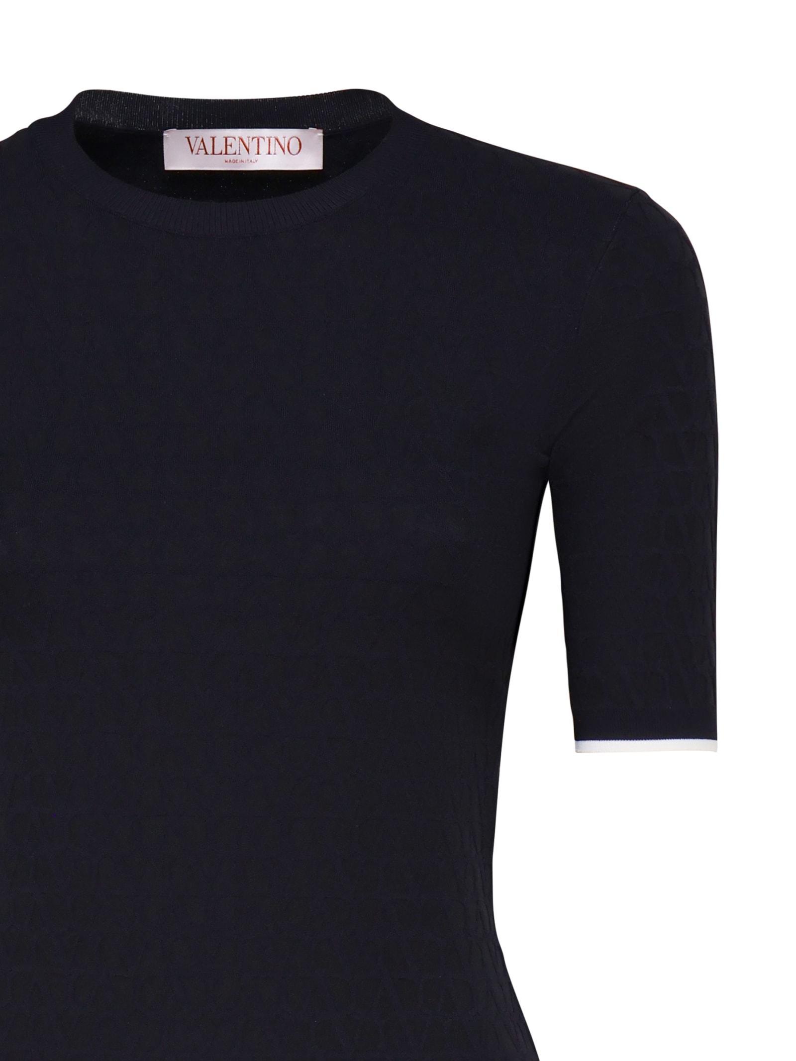 Fitted Elastic T-shirt In Azul Product Image