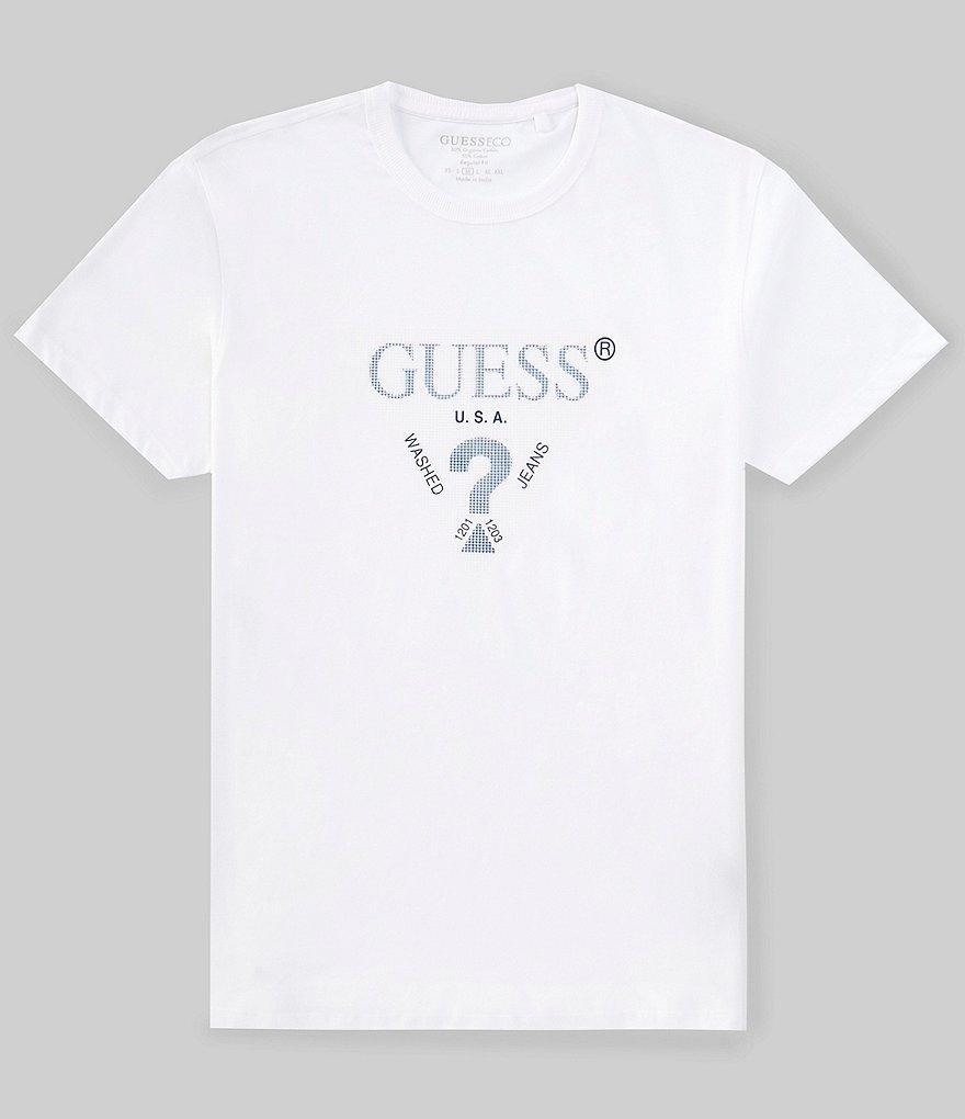 Guess Short Sleeve Treated Triangle Graphic T-Shirt Product Image