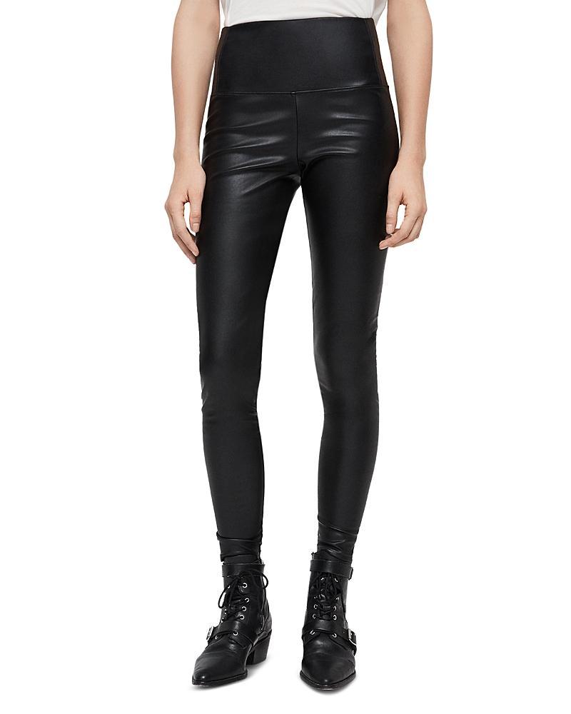 AllSaints Cora Faux Leather Leggings Product Image