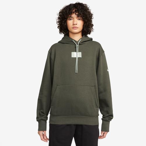 Nike Womens Sabrina Hoodie - Khaki/Honeydew Product Image