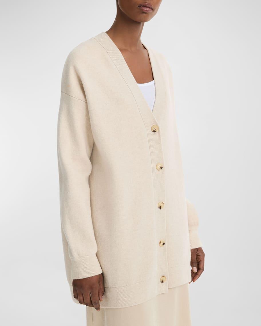 Wool and Cashmere Oversized Double-Knit Cardigan product image