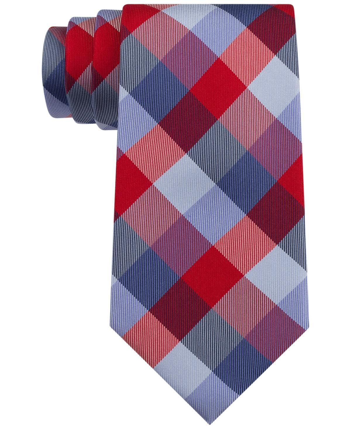 Tommy Hilfiger Mens Buffalo Check Tartan Silk Tie Product Image